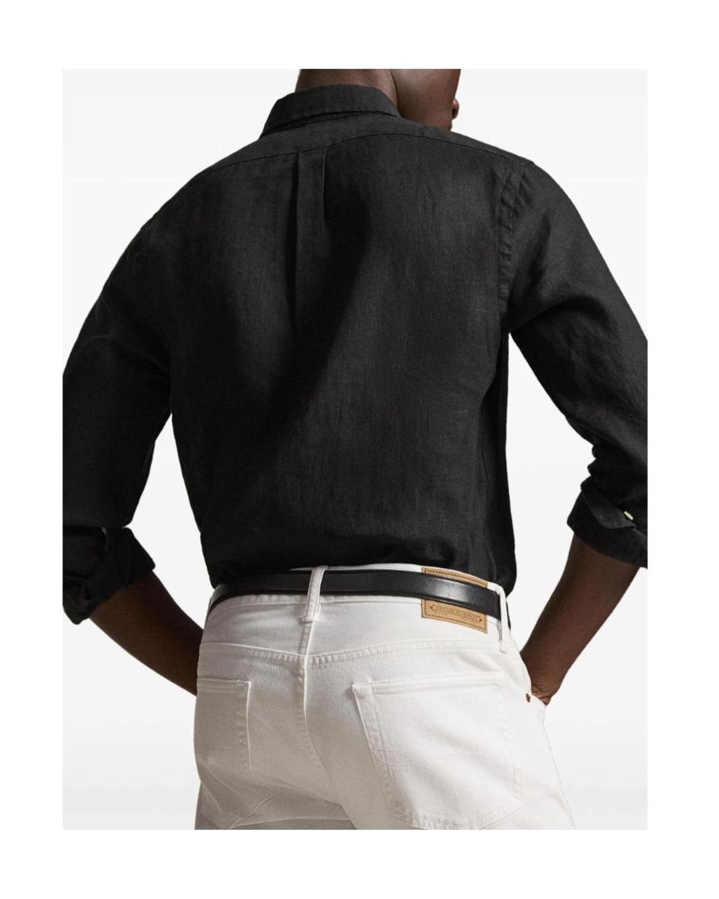 Ralph Lauren Black Slim Fit Button-Down Shirt for men