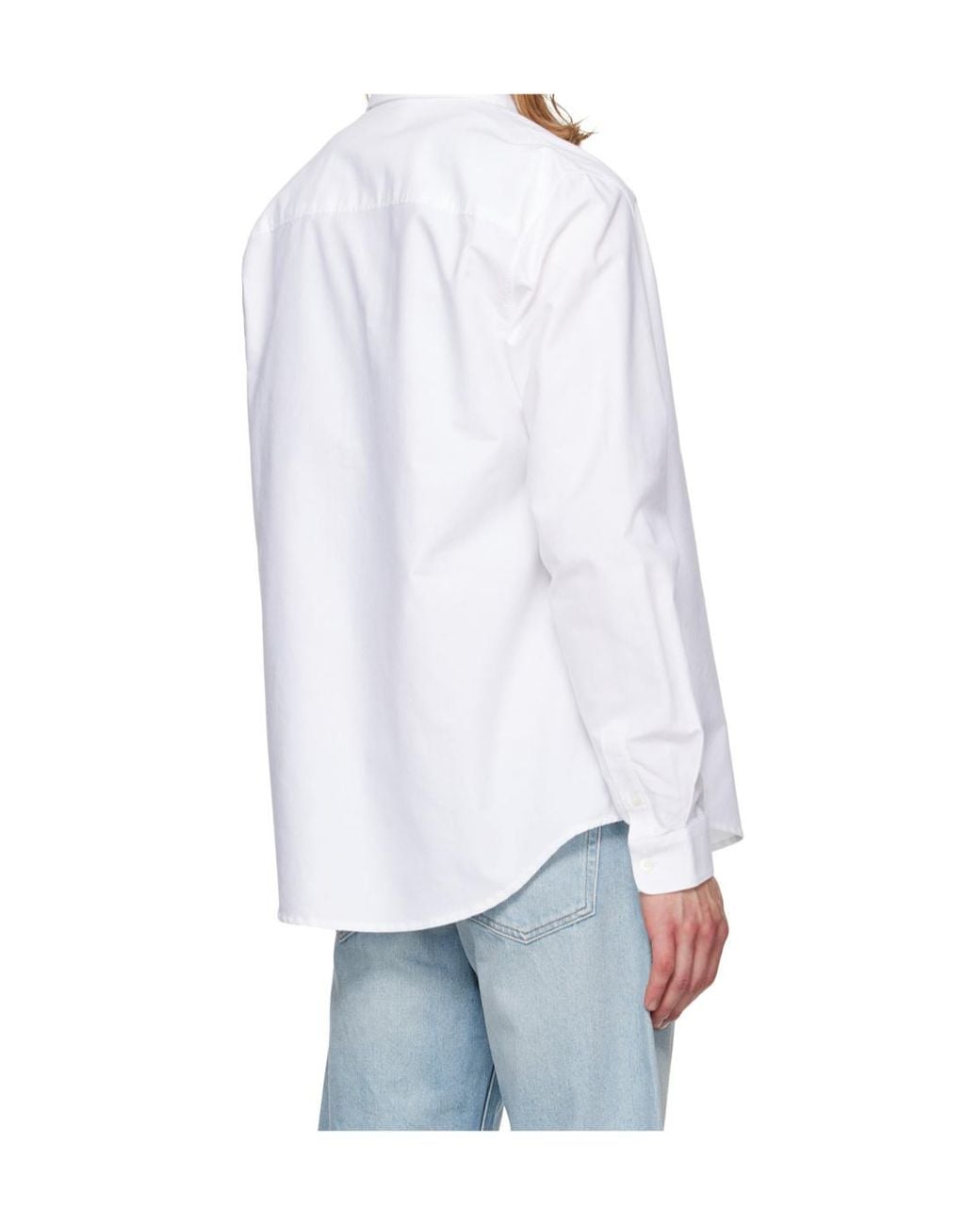A.P.C. White Greg Oxford Shirt for men