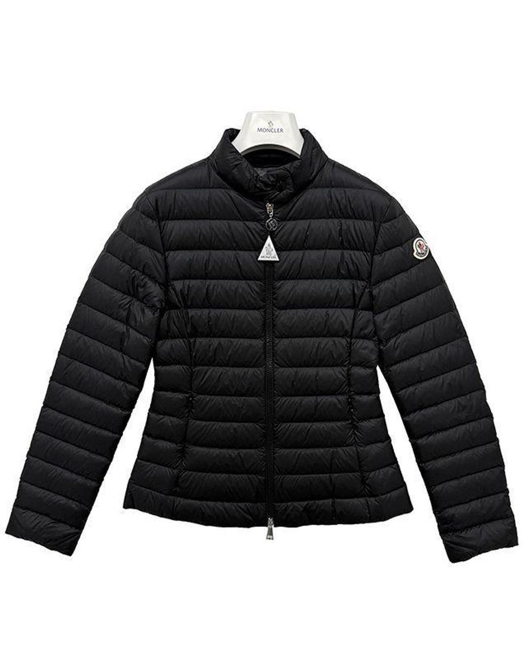 Moncler Black Quilted Zip-Up Jacket