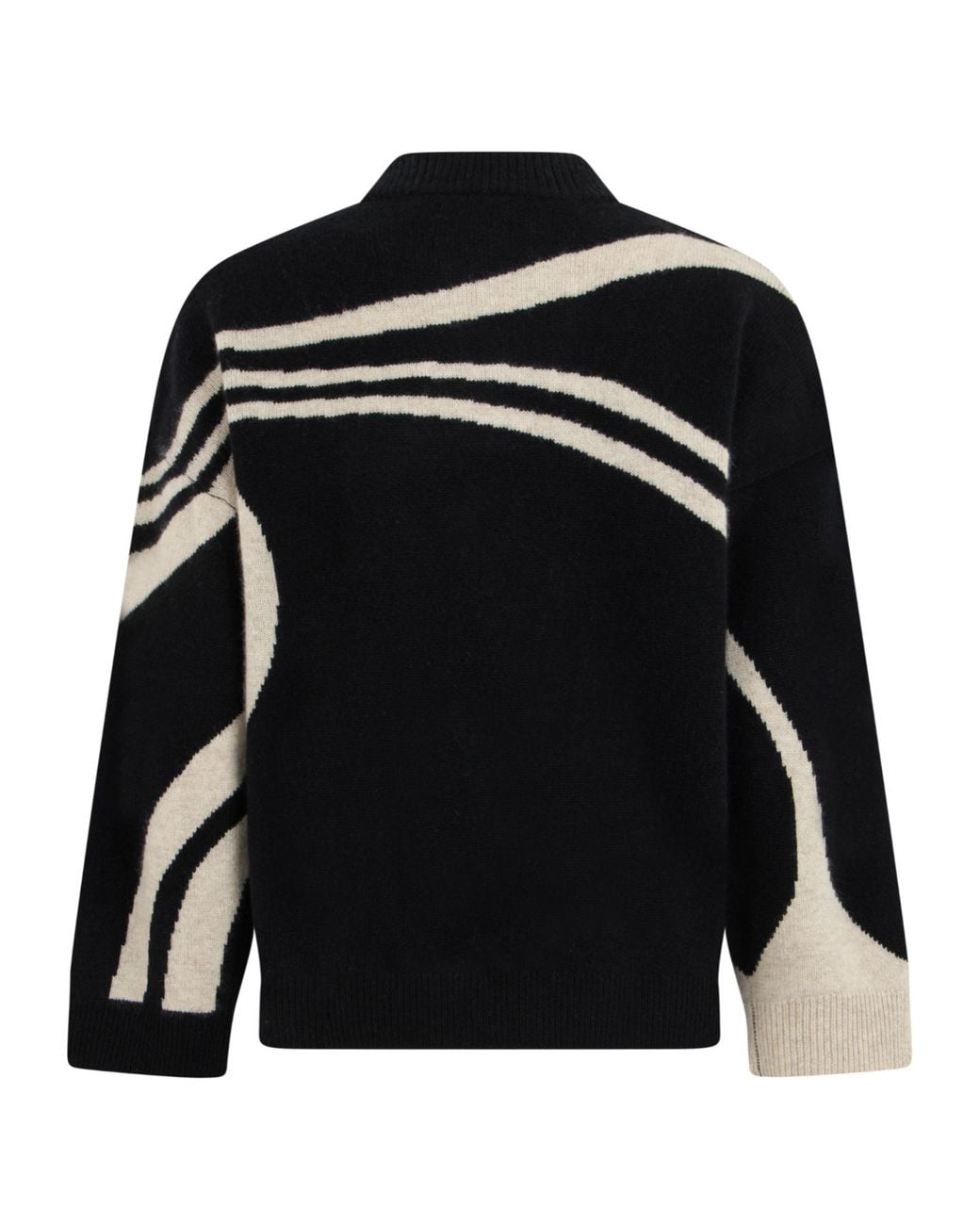 Loulou de Saison Black Noga Oversized Knitted Sweater