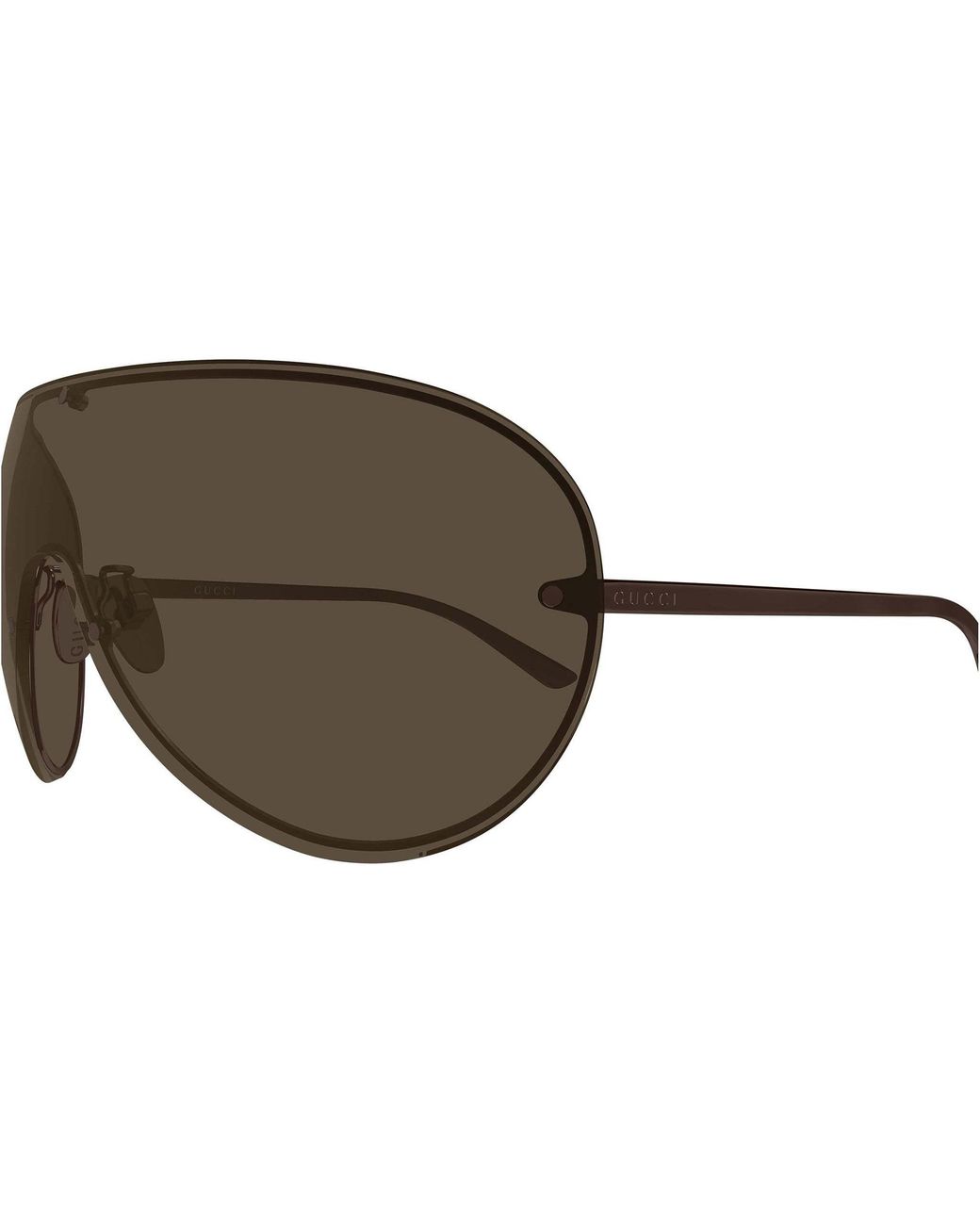 Gucci Brown Shield Sunglasses