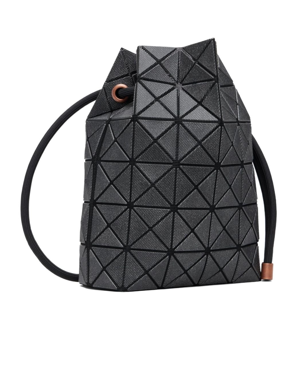 Issey Miyake Black Wring Denim Shoulder Bag