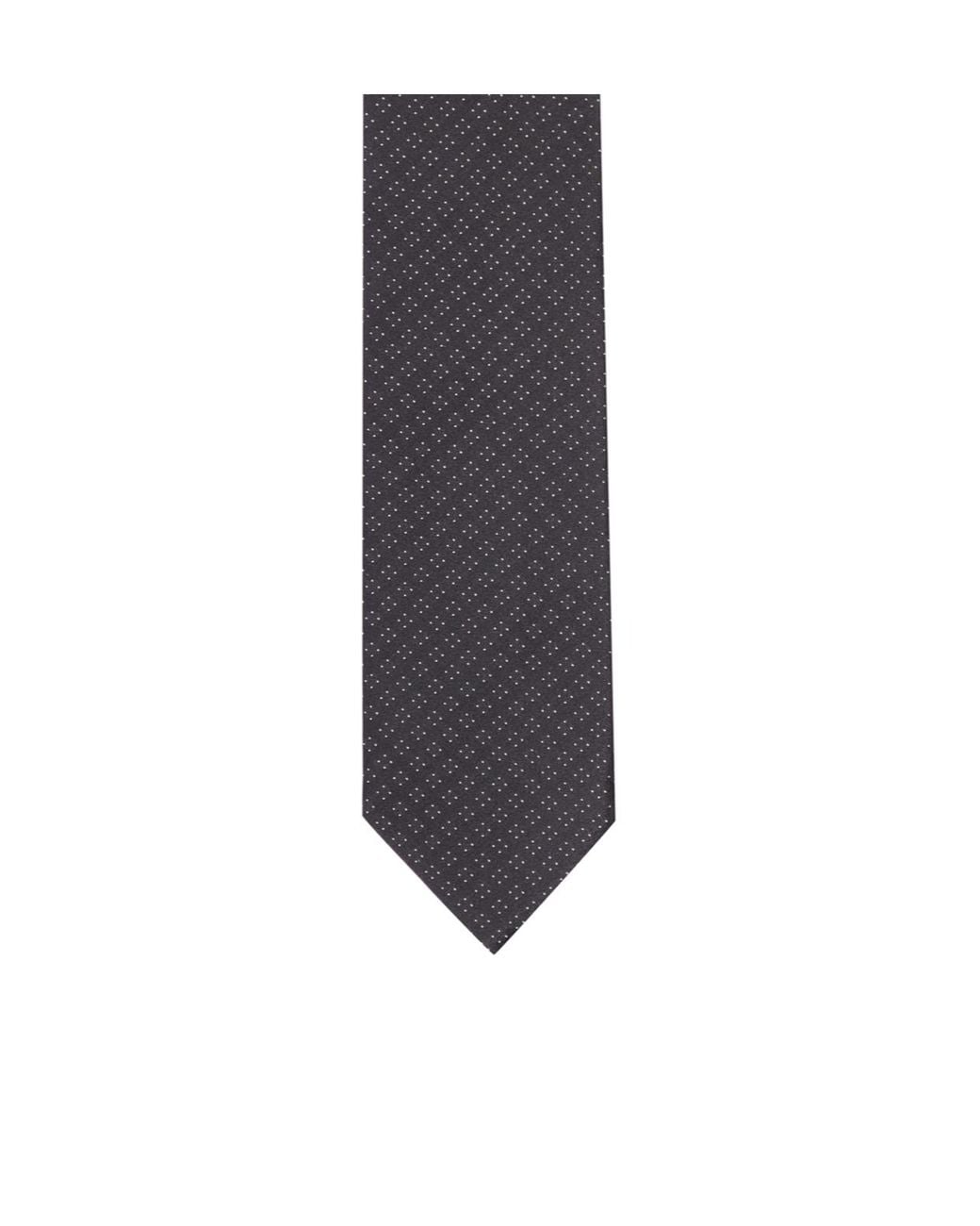 Lardini White Jacquard Pointed Tip Tie for men