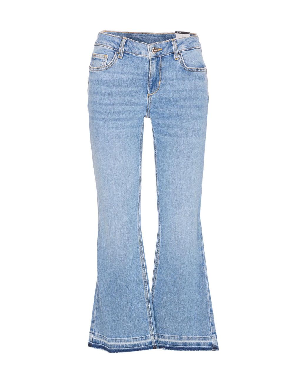 Liu Jo Blue Logo Patch Flared Jeans