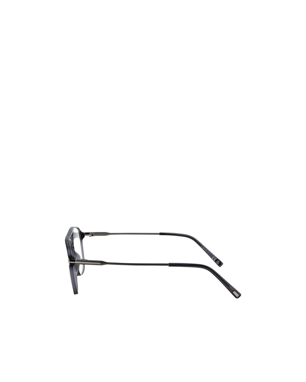 Tom Ford White Pilot-Frame Acetate Glasses for men