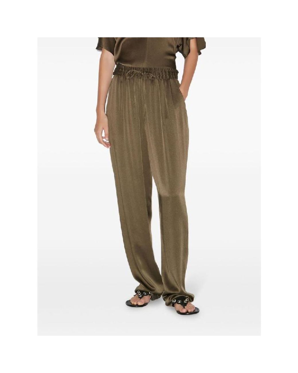 Isabel Marant Green Kendry Drawstring Trousers
