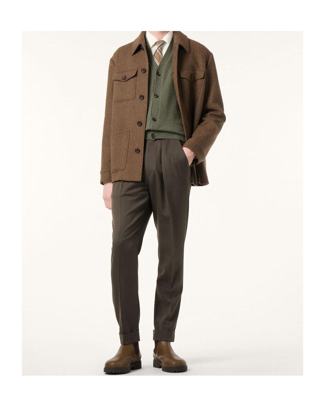 Loro Piana Brown Devis Caban for men