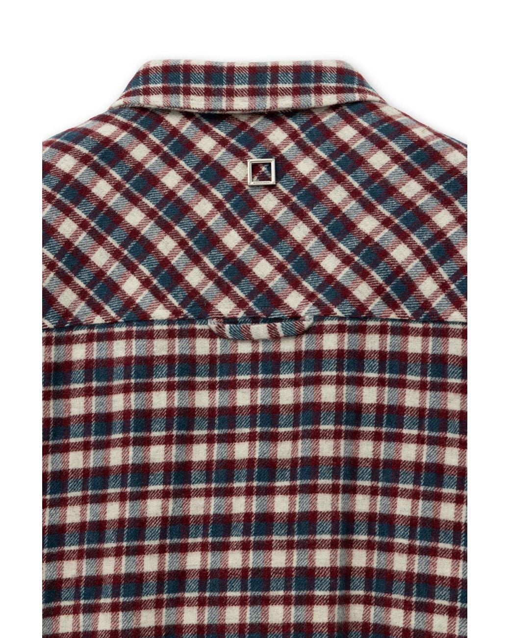 Wooyoungmi Brown Plaid Wool Shirt for men