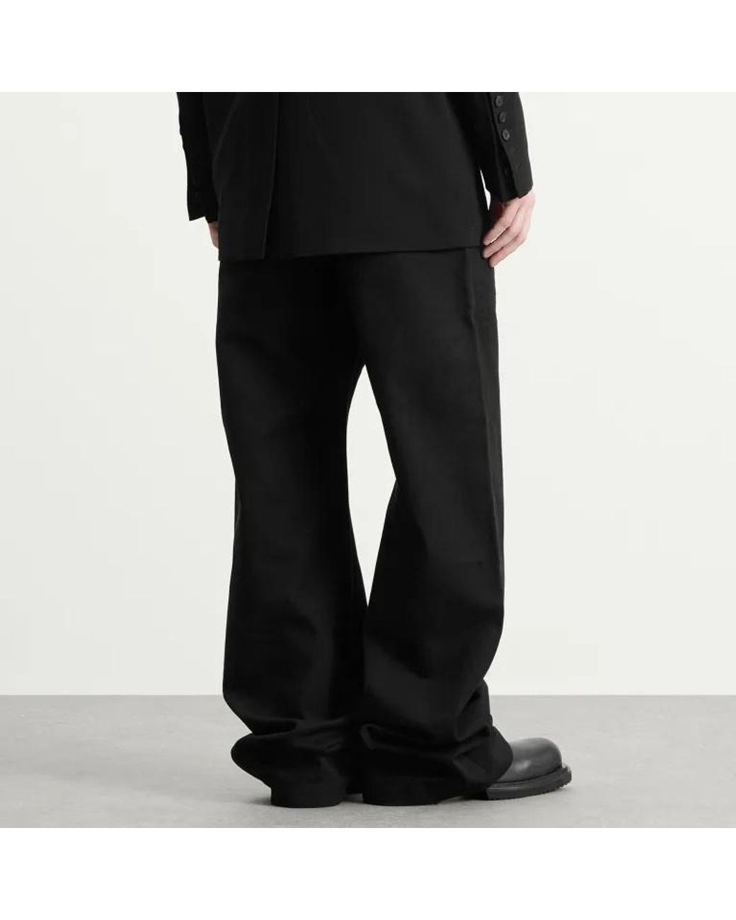 Rick Owens Black Wide Leg Jeans for men