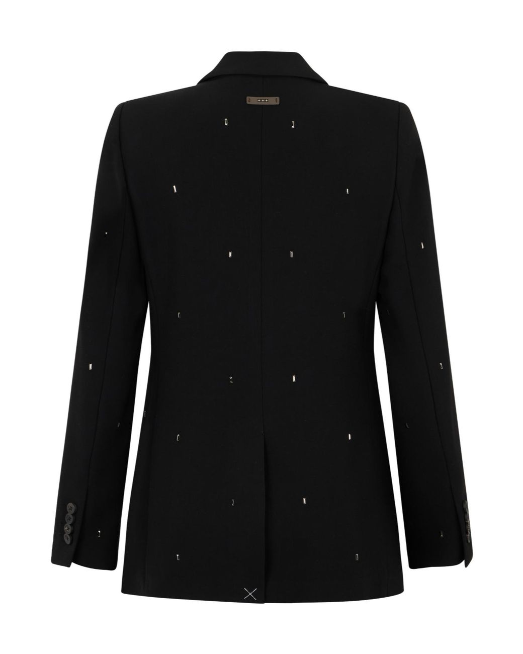 Peserico Black Embellished Long Sleeved Single-Breasted Blazer