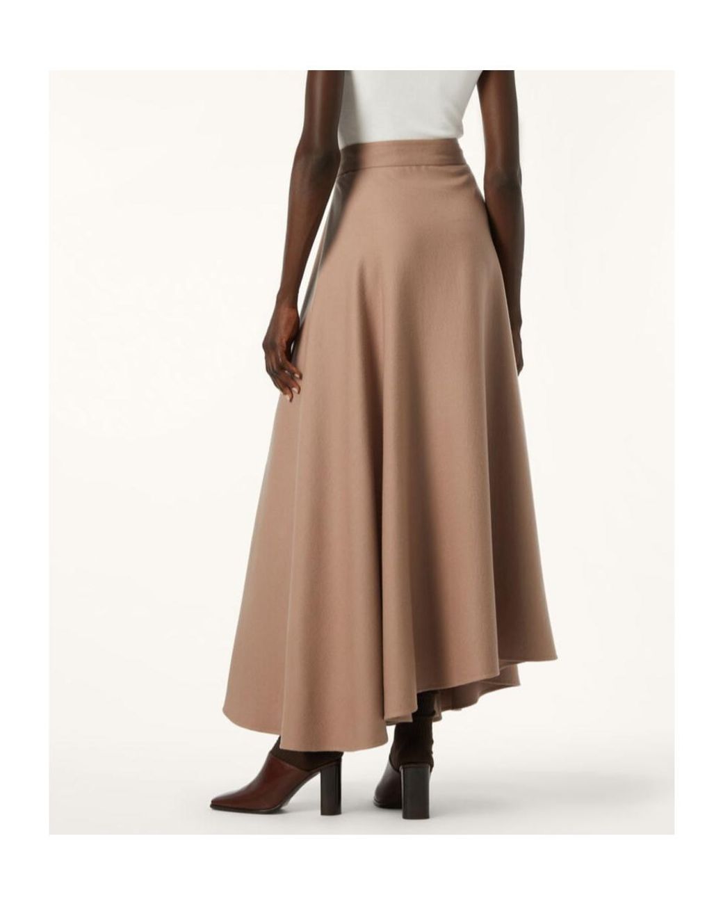 Loro Piana Brown Draped Skirt