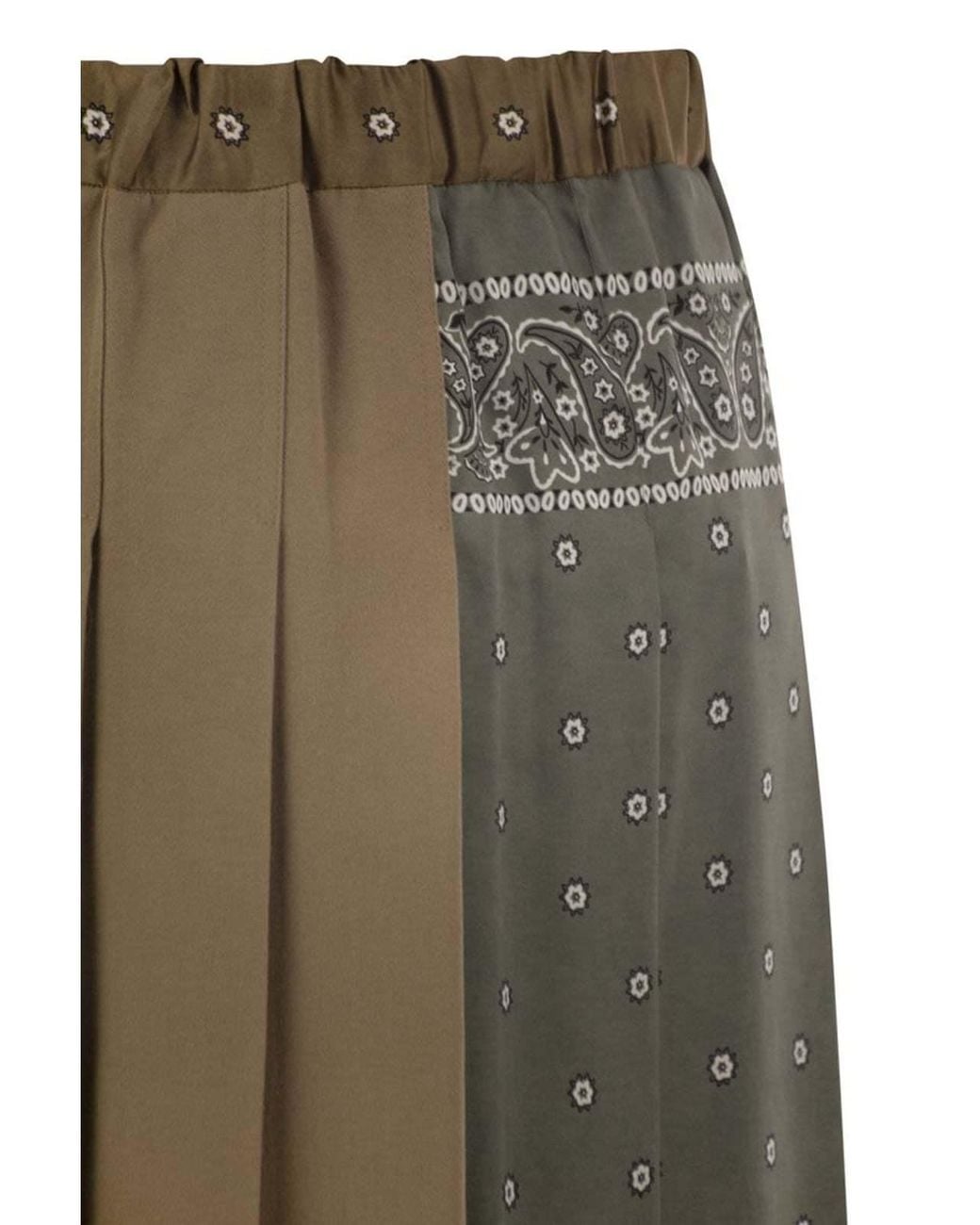 Weekend by Maxmara Natural Asymmetric Pleated Midi Skirt