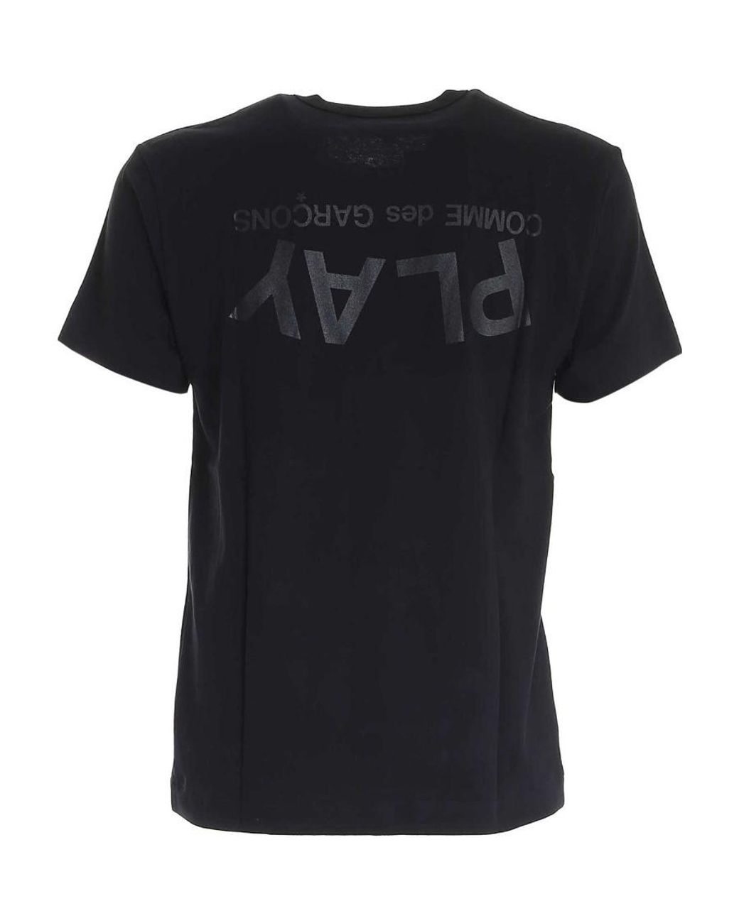 COMME DES GARÇONS PLAY Black Logo Printed T-Shirt for men