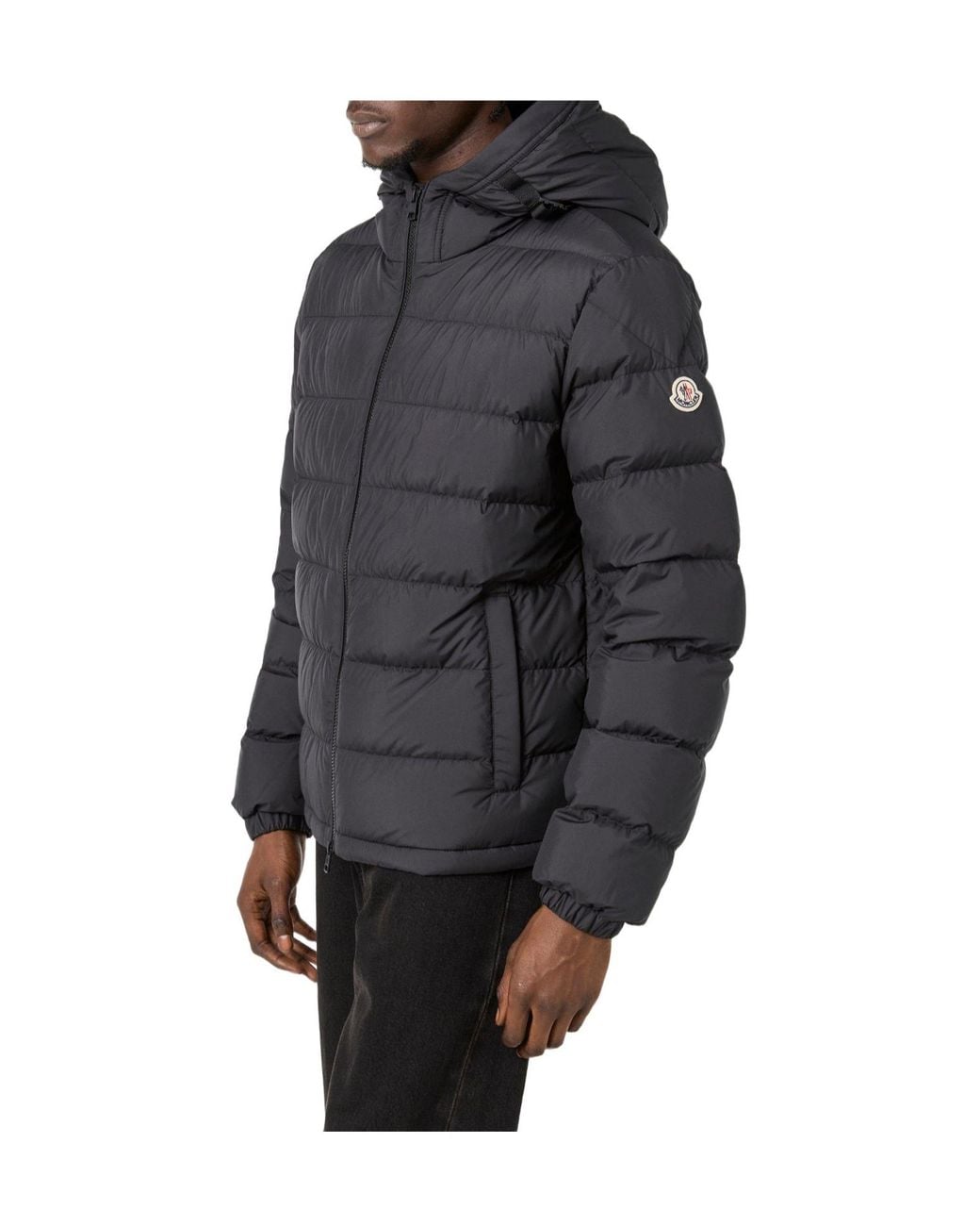 Moncler Blue Weather Resistant Medium Puffer Jacket for men