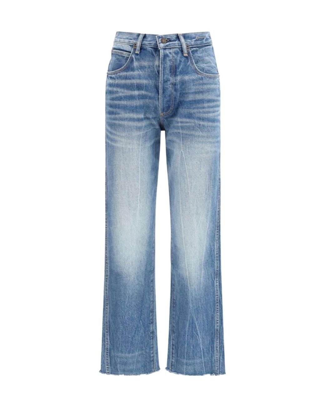 Tom Ford Blue Washed Slim-Fit Flared Jeans