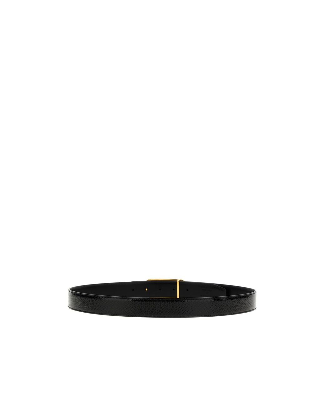 Tom Ford White トムフォード ロゴ リバーシブル ベルト for men