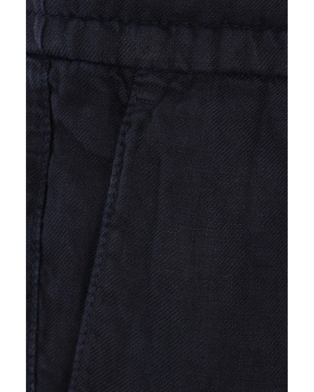 Brunello Cucinelli Blue Elasticated Waistband Drawstring Pants for men