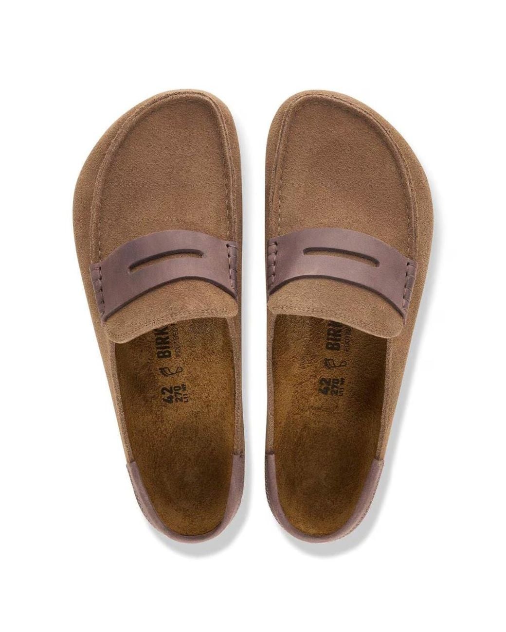 Birkenstock Brown Naples Slip-On Flat Shoes for men