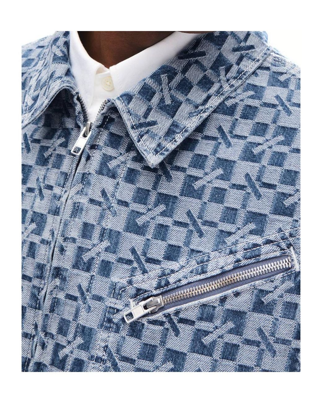 KENZO Blue 'Gram' Utility Jacket for men