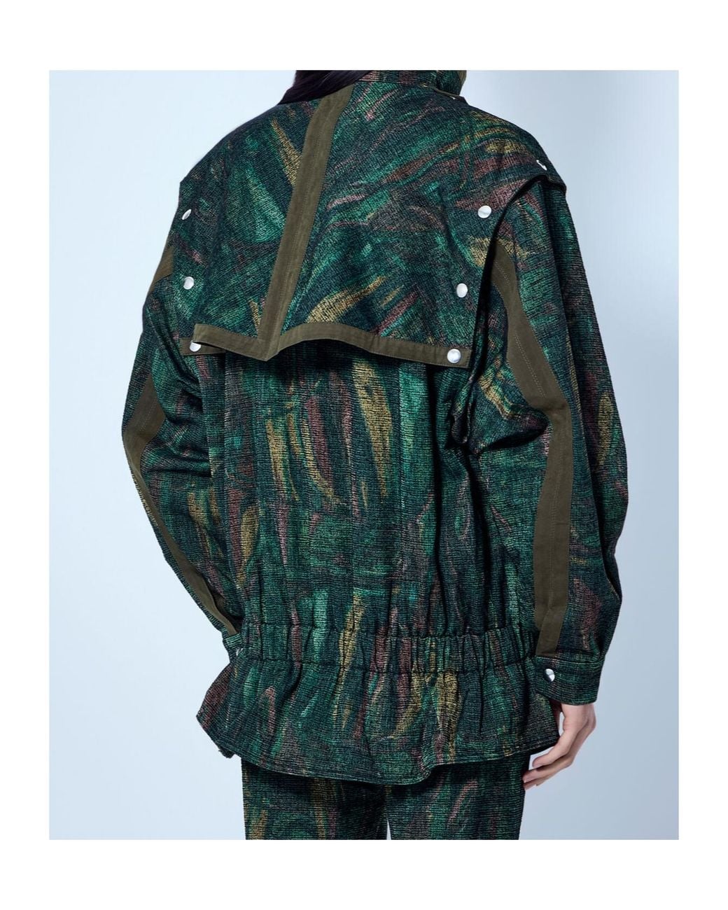 Kiko Kostadinov Green High-Neck Jacket