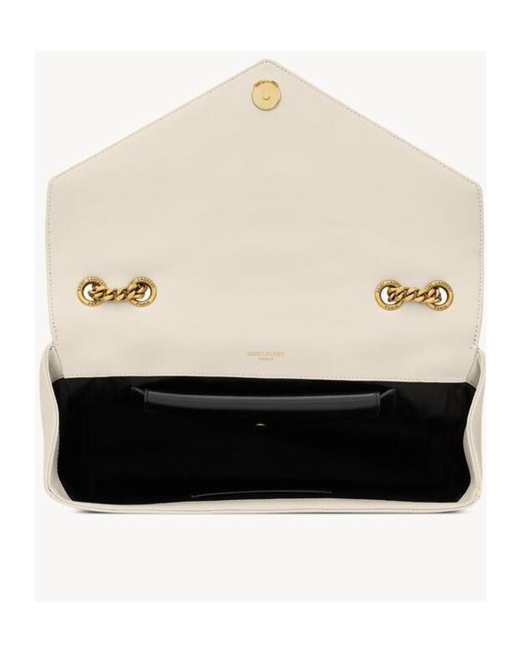 Saint Laurent White Loulou Medium Shoulder Bag