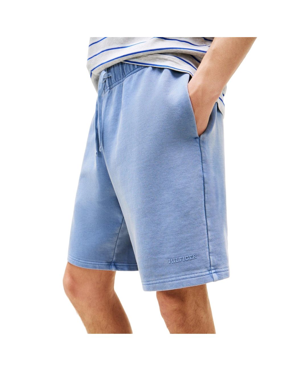 Tommy Hilfiger Blue Drawstring Sports Shorts for men