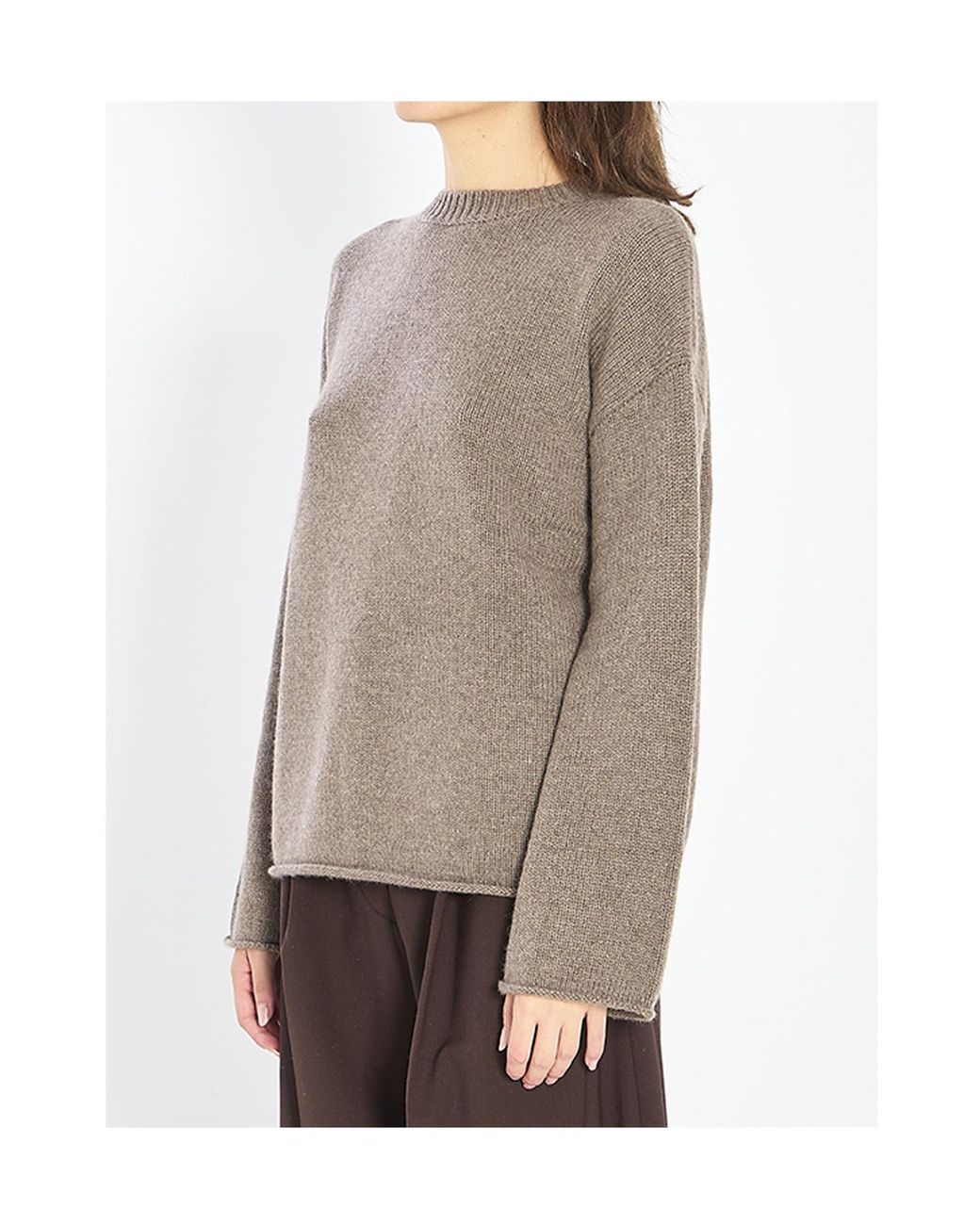 Lisa Yang Brown Kristy Crewneck Knitwear