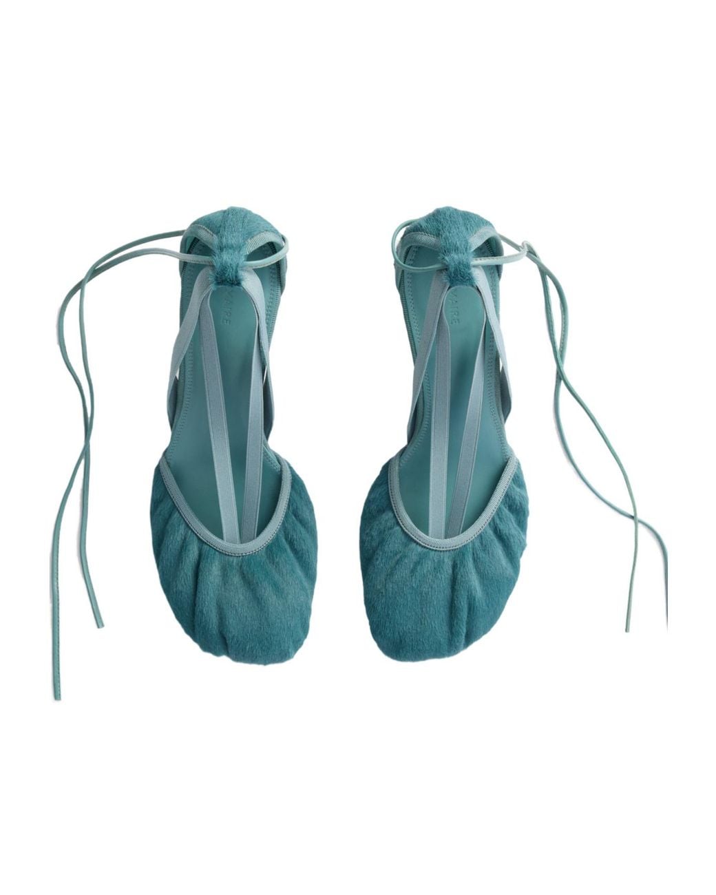 Lemaire Blue 80Mm Pedille Heeled Ballerinas