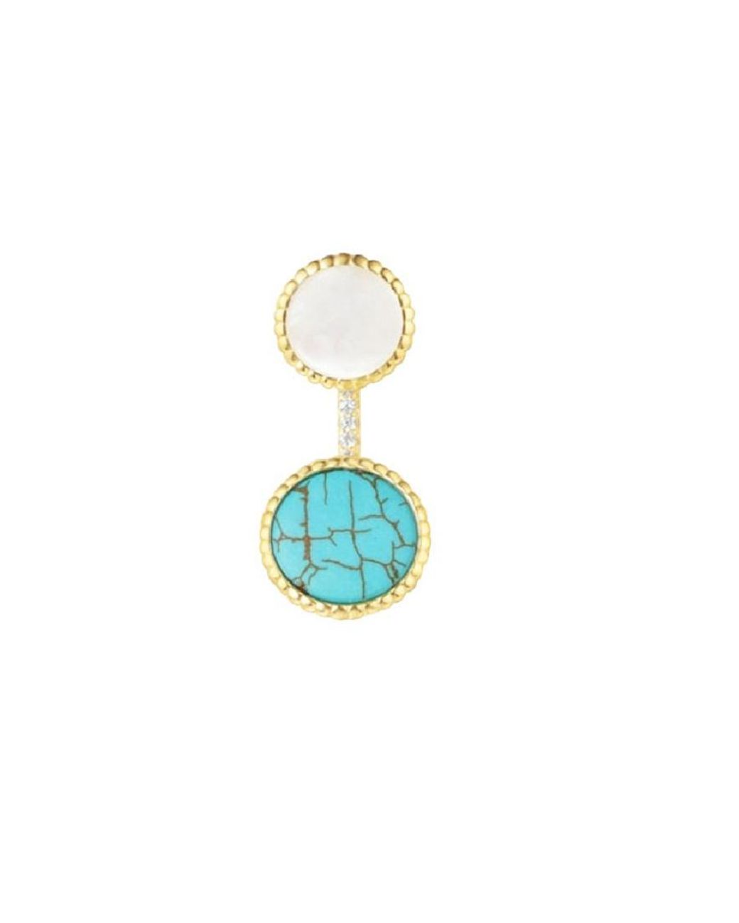 Apm Monaco Blue Pendant Earrings