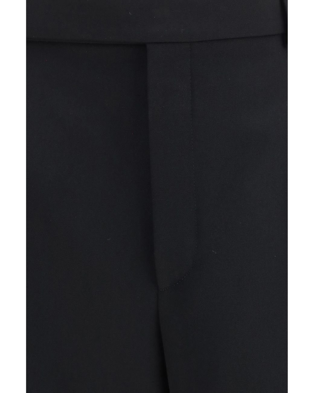 Saint Laurent Black Straight-Leg Wool Pants for men