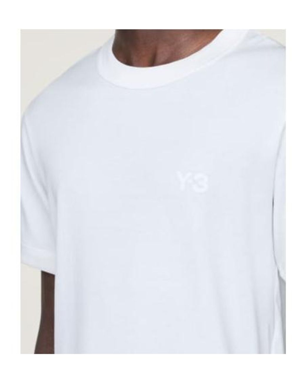 Y-3 White Slim Short Sleeved T-Shirt for men