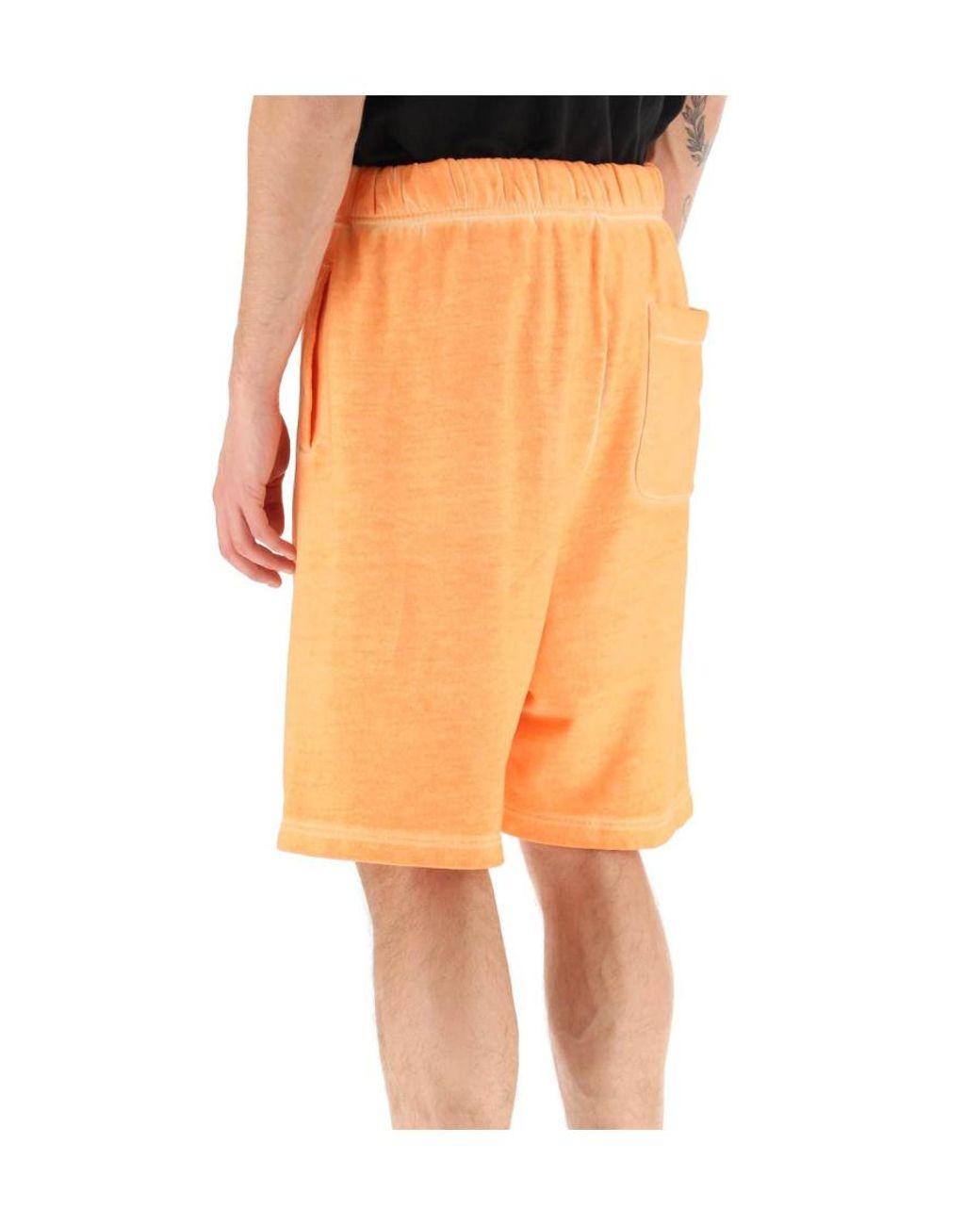 Marcelo Burlon Orange County Of Milan Logo-Embroidered Shorts for men