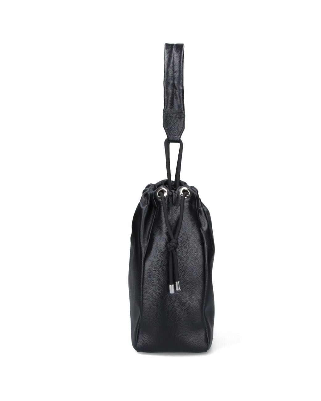 Vivienne Westwood Black Orb Plaque Drawstring Tote Bag
