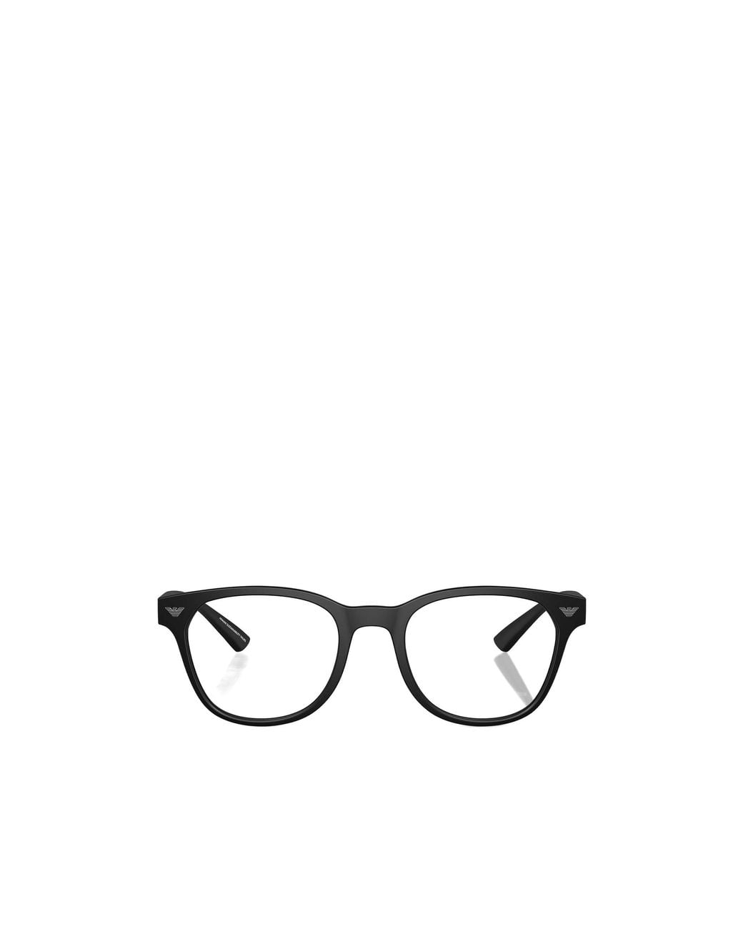 Emporio Armani White Square Frame Glasses for men