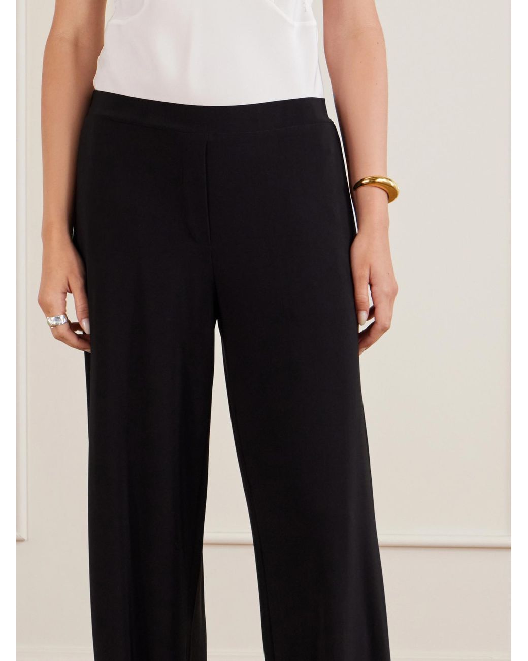 Norma Kamali Black Simple And Casual Pants