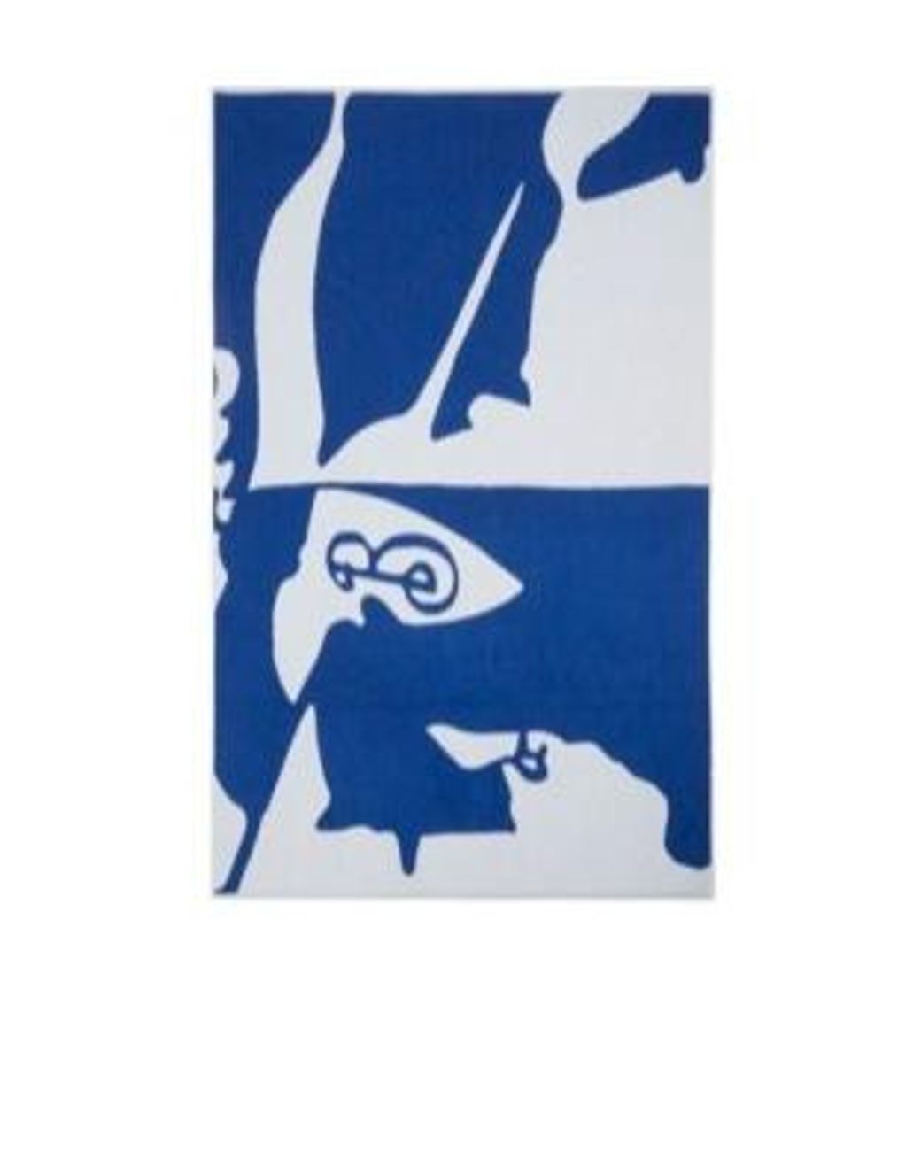 Burberry Blue Ekd Cotton Bath Towel