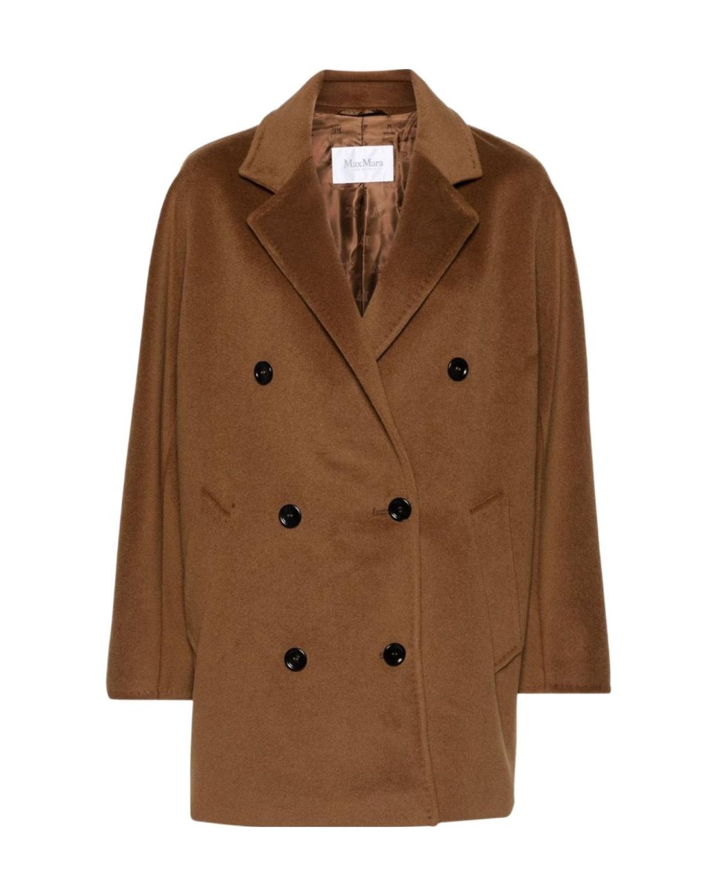 Max Mara Brown Double-Breasted Coat