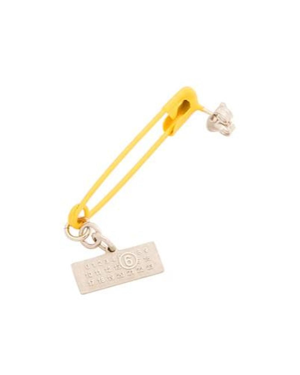 MM6 by Maison Margiela White Metal Earrings