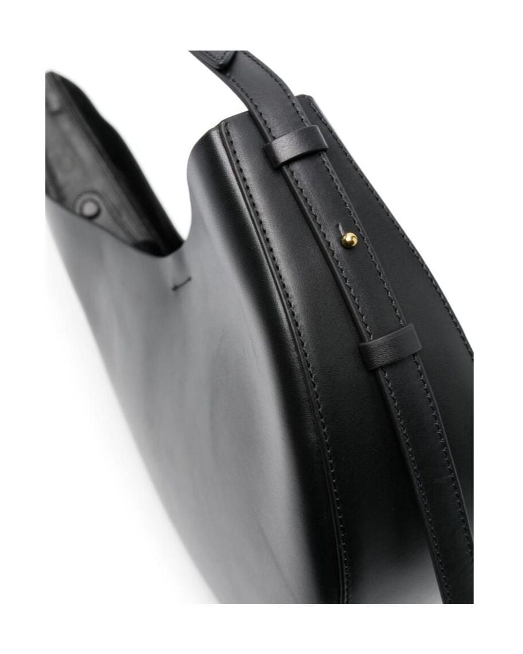 Soeur Black Asymmetrical Shoulder Bag