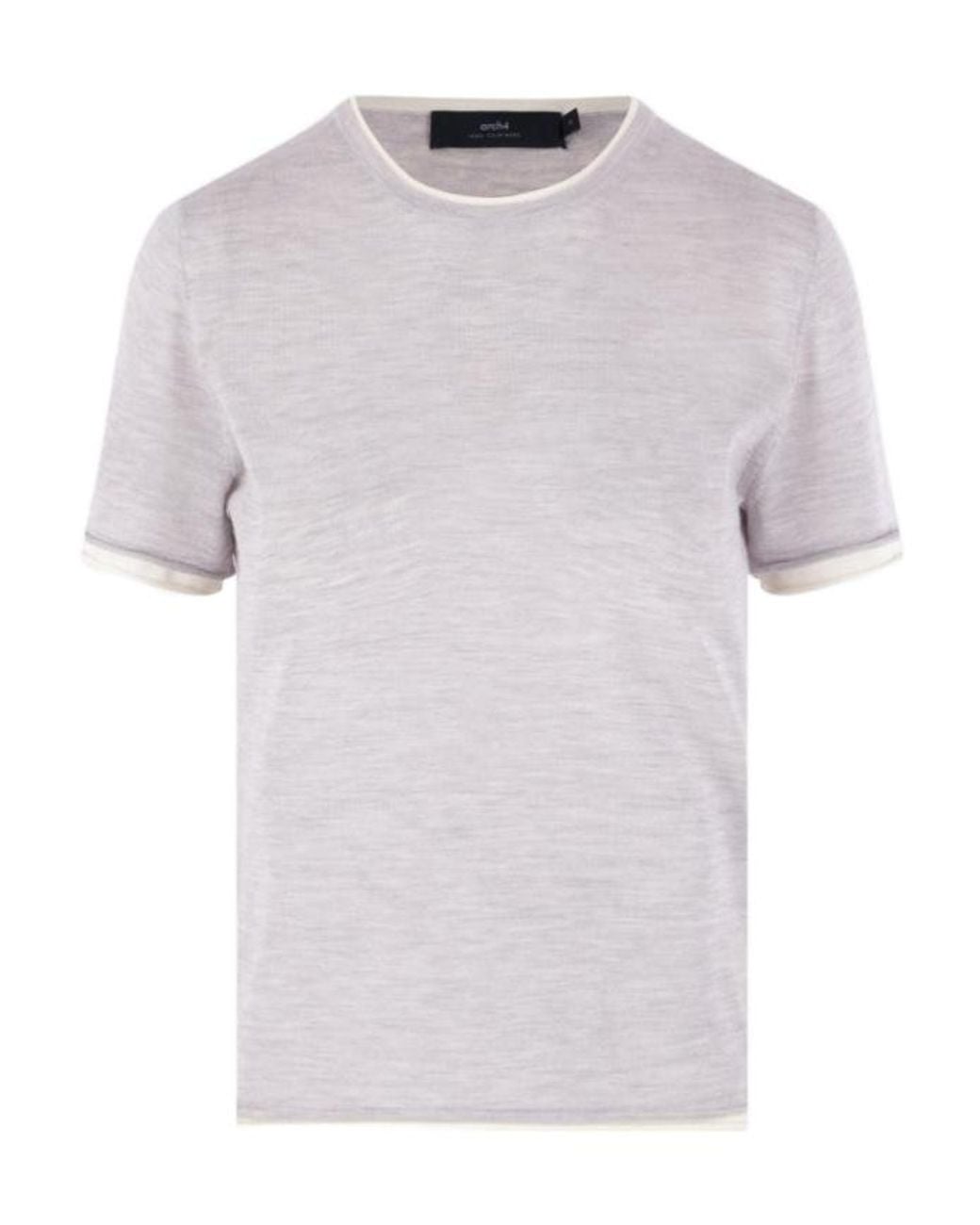 arch4 White Knitted Short-Sleeved T-Shirt