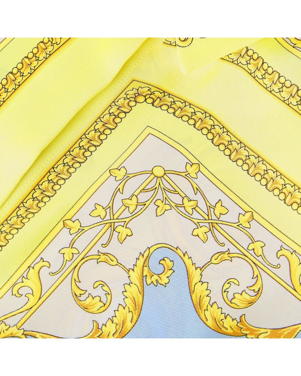 Versace Blue Print Long-Sleeve Shirt