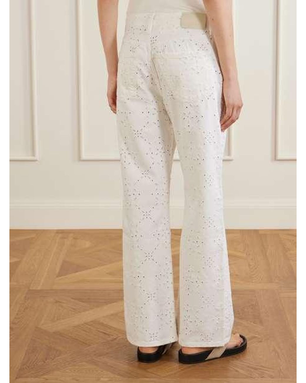 Citizens of Humanity White Lindz Broderie-Anglaise Jeans