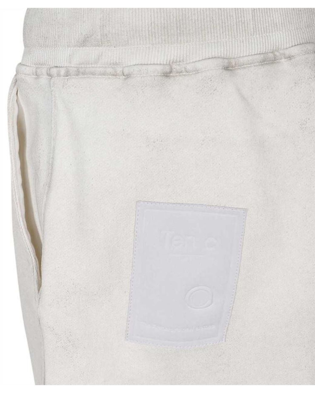 C P Company White Wide-Leg Shorts for men