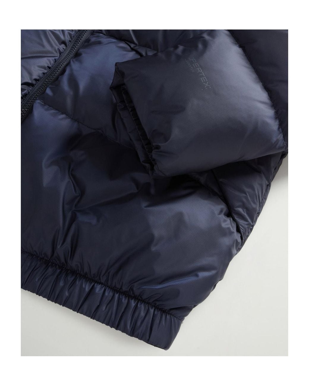 Woolrich Blue Pertex Quilted Jacket for men