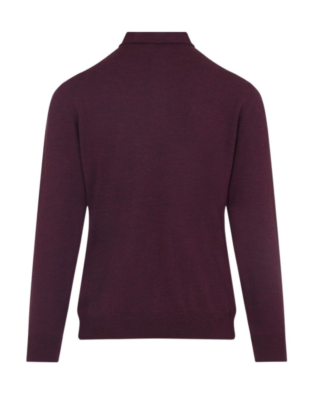 Etro Purple Logo Embroidered Knit Polo Shirt for men