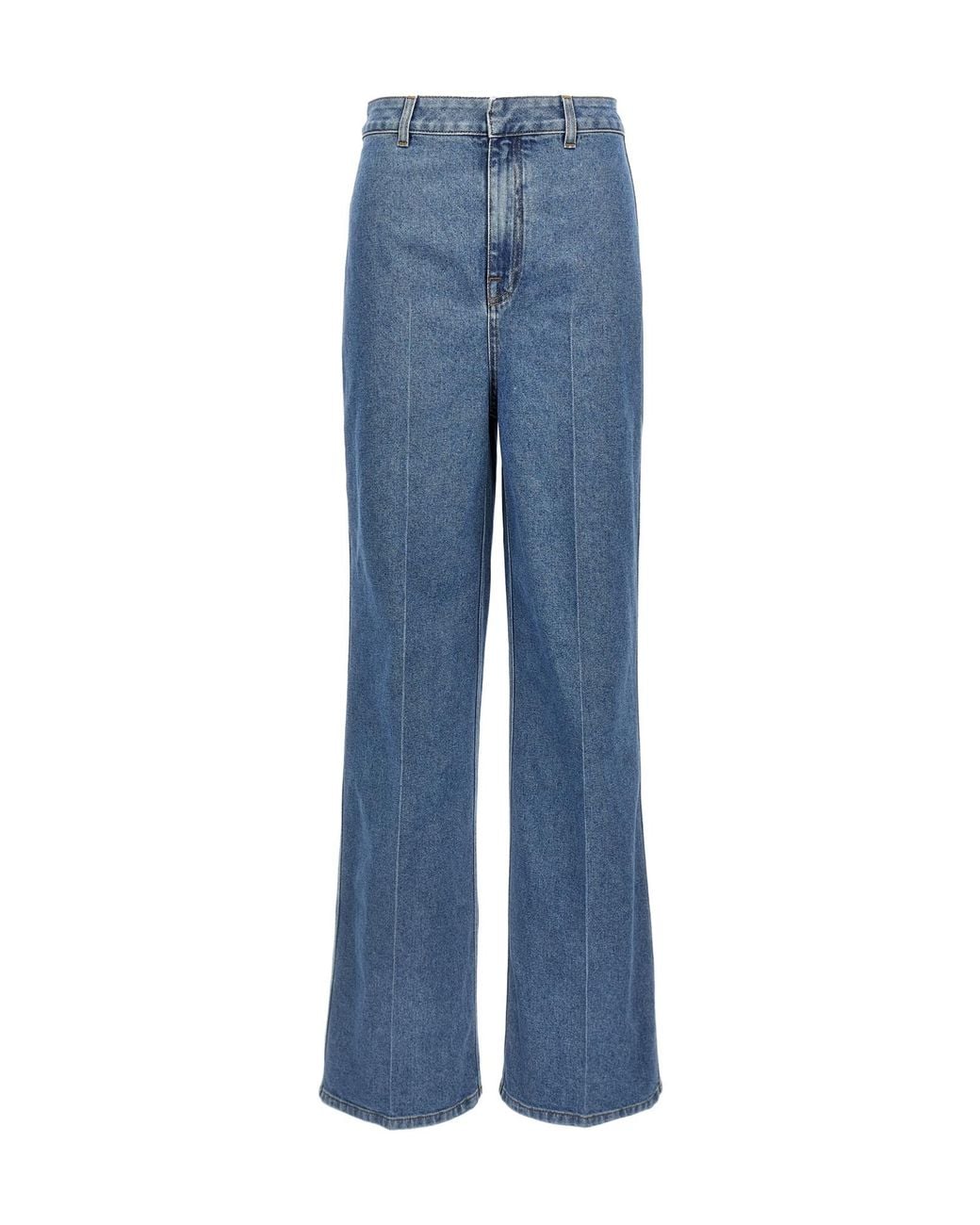 Philosophy Di Lorenzo Serafini Blue Wide-Leg Pleated Jeans