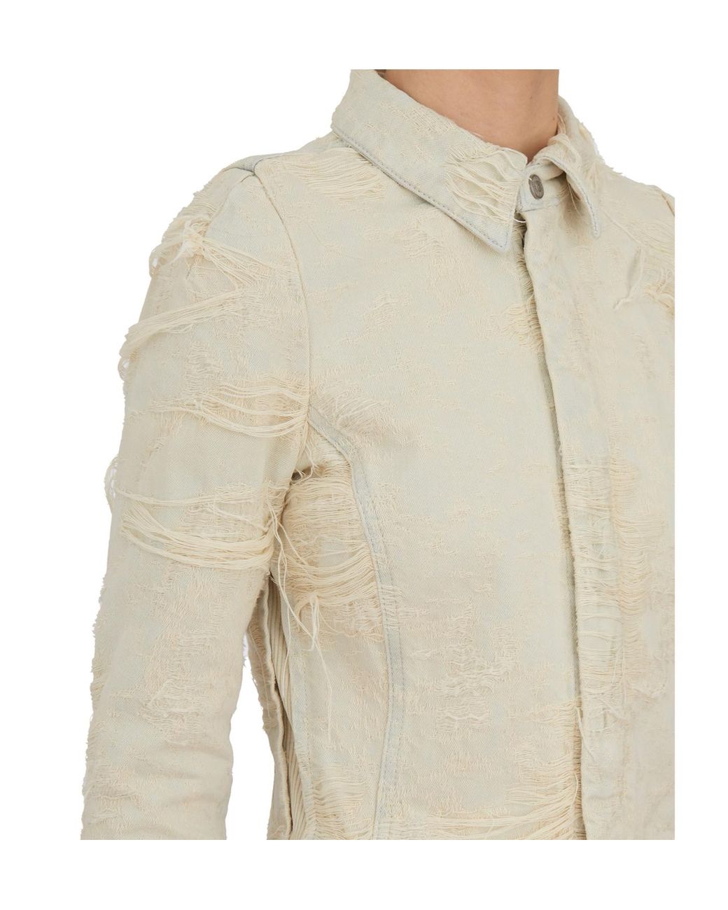 DIESEL Natural De-Madeline-Fsg Jacquard Denim Shirt