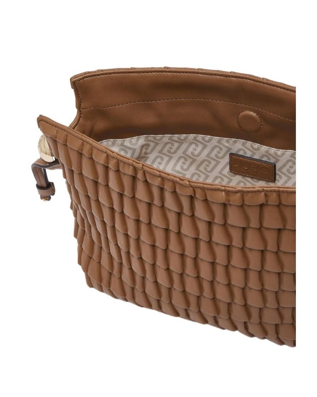 Liu Jo Brown Woven Hobo Shoulder Bag