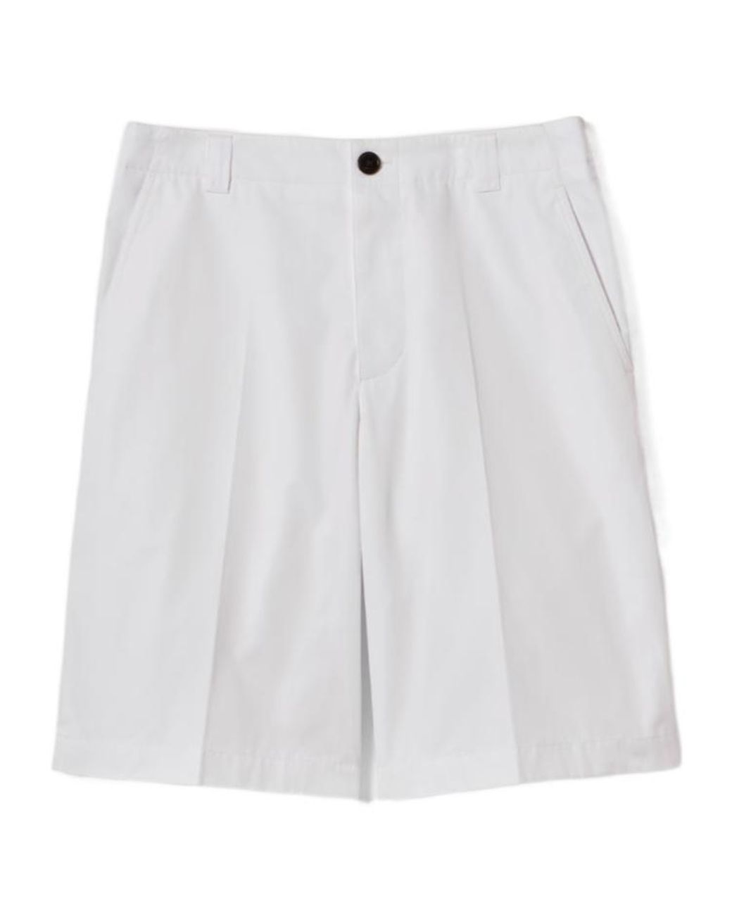 Gucci White Cotton-Poplin Trousers With Web for men
