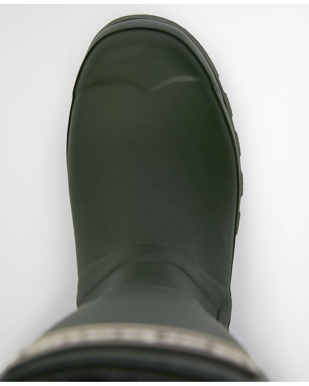 Barbour Green Logo Patch Round Toe Boots